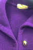 Mila Schön Purple Wool Felt Coat circa 1960's - BOUTIQUE PURCHASE PRICE