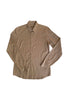 Miu Miu Menswear Camel Fitted Button-Up Shirt with Elbow Patch Details*