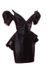 Thierry Mugler Black Velvet "Vampire" Dress Haute Couture 1981