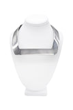 Paco Rabanne Silver Chrome Square Necklace Neck Piece