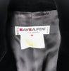 Saint Laurent Rive Gauche Black/Grey Garbadine Smoking Riding Blazer with Velvet Collar