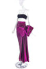 Saint Laurent Rive Gauche Purple Metallic Bow Skirt FW1987