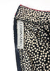 Leonard Black Dress with White Dot Print and Red Piping - BOUTIQUE PURCHASE PRICING