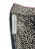 Leonard Black Dress with White Dot Print and Red Piping - BOUTIQUE PURCHASE PRICING