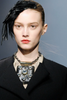 Lanvin Black Square Oversized Crystal Pendant Necklace FW2009