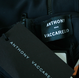 Anthony Vaccarello Black Cut Out Bathing Suit Blue Strap Spring Summer 2012