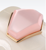 Armani Ivory White Pearlescent Pink Rectangular Gem Stone Cuff Bracelet