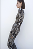 Alexandre Vauthier Leopard Brown Beige Power Shoulder Bodysuit Fall 2019