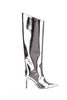 Alexandre Vauthier Silver Metallic Hologram Boots