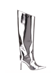 Alexandre Vauthier Silver Metallic Hologram Boots