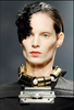 Lanvin Silver Metal Tube Pearl Necklace Runway Fall 2009