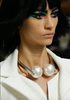 Chanel Silver Oversized Double Pearl Necklace Choker Runway Spring 2014