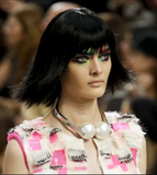 Chanel Silver Oversized Double Pearl Necklace Choker Runway Spring 2014