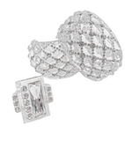 Christian Dior by John Galliano Clear Lucite Large Logo Baguette Crystal Cuff Bracelet Spring 2004 Runway