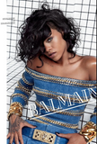 Balmain Gold Oversized Chain Link Runway Necklace Rihanna Spring 2014