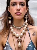 Vivienne Westwood Oversized Huge Gold Orb with Pearl Drop Pearl Necklace