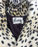 Blackburn Faux Fur Leopard Print Double Breasted Coat