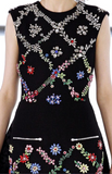 Preen by Thornton Bregazzi Crystal Floral Embellished Dress