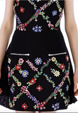 Preen by Thornton Bregazzi Crystal Floral Embellished Dress