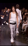 Ann Demeulemeester Black Sheer Net Wrap Skirt with Embroidery "And the wind caught the edge"