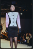Saint Laurent Rive Gauche Pink, Black and White Satin Colorblock Jacket 1988 - BOUTIQUE PURCHASE PRICE