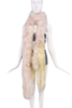 Sonia Rykiel Blush and Pale Lemon Plume Feather Stole