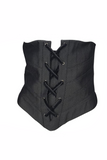 Thierry Mugler Couture Unisex Black Rope Lace Up Corset