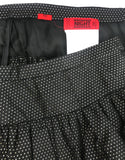 Valentino Night Black with Gold Polka Dot Full Evening Skirt - BOUTIQUE PURCHASE PRICE