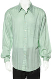 Valentino Uomo Pistachio Green Textured Shirt