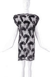 Valentino Vintage Black Sun, Moon & Stars Lace Mini Shift Dress