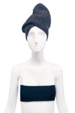 Bless Berlin Designer Gray Wool Twist Turban Beanie Hat