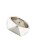 Alexander McQueen Silver Triangular Geometric Modern Bangle Bracelet