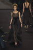 Yves Saint Laurent by Tom Ford Black Organza Empire Waist Finale Gown Dress FW2002