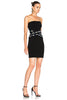 Alexandre Vauthier Black Studded Grommet Bustier Mini Dress