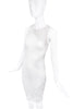 Alexandre Vauthier White Fishnet Cut Out Body Con Dress