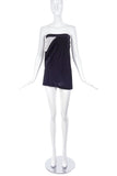 Ann Demeulemeester Black Side Drop Ruched Skirt - BOUTIQUE PURCHASE PRICE