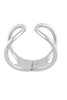 Balenciaga Silver Swirl Minimalism Bracelet