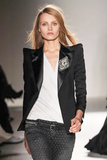 Balmain by Christophe Decarnin Black Pointy Shoulder Suit Jacket Runway Fall 2009