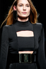 Balmain Black Velvet Gold Metal Hardware Corset Belt Runway Fall 2015