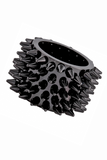 Burberry Black Extra Wide Spike Cuff Bracelet