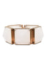 Burberry Rose Gold White Resin Pyramid Stud Bracelet