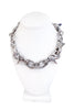 Cruize "Raphaël" Silver Metal Heavy Duty Spike Clasp Choker Necklace