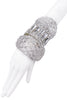 Christian Dior by John Galliano Clear Lucite Large Logo Baguette Crystal Cuff Bracelet Spring 2004 Runway