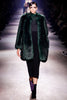 Dries Van Noten Emerald Green Faux Fur Coat