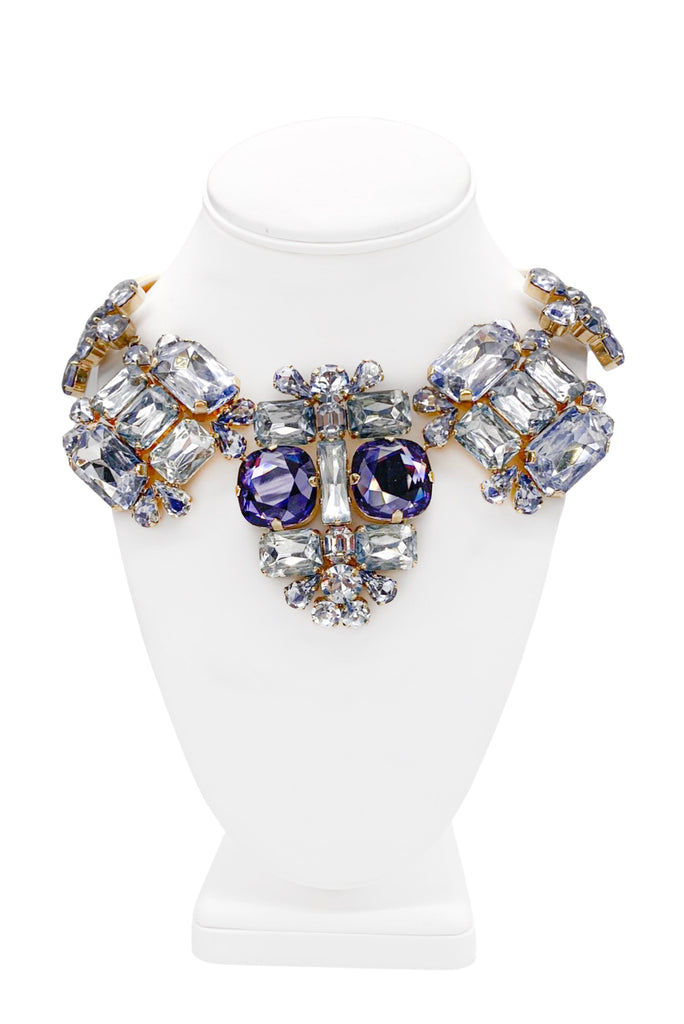 Dsquared2 Crystal Clear Violet Massive Diamond Necklace