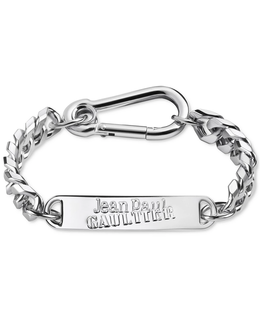 Jean Paul Gaultier Silver Chain "ID" Bracelet
