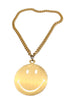 Jean Charles de Castlejabac Gold Chain Huge Smiley Necklace