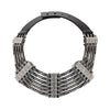 Lanvin Dedale Silver Crystal Art Deco Collar Necklace Runway Spring Summer 2013