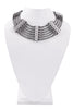 Lanvin Dedale Silver Crystal Art Deco Collar Necklace Runway Spring Summer 2013