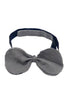 Lanvin Gray Silk Raw Edged Rounded Bow Tie